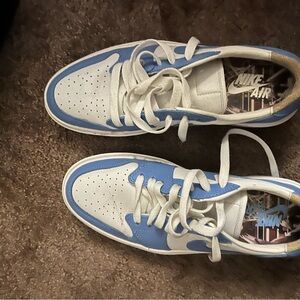 Nike Air White and Blue Sneakers